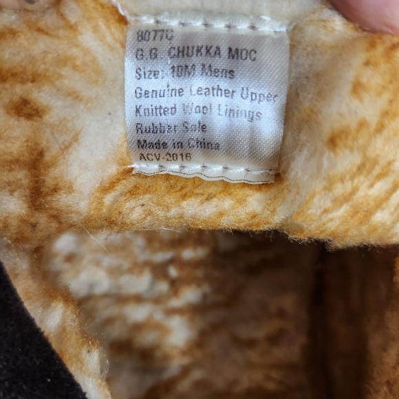 Guide Gear Mens Brown Wool Fur Lined Chukka Mocs-Size 10M - Picture 10 of 13